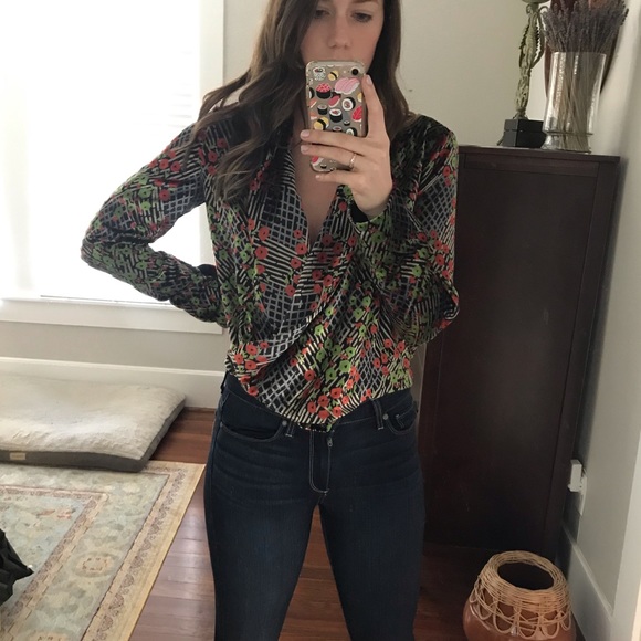 Floral Velvet Convertible Top - Picture 2 of 7